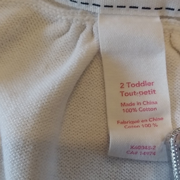 Oshkosh White Button Up Sweater - Picture 6 of 7